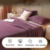 Thick Flannel Throw Blanket, Plush Warm Reversible Sofa Blanket, Powder-2, 90 × 98 in view 4