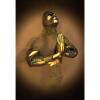 TROONZ Love Heart 3D-Effect Canvas Wall Art, Gold, 60 × 90 cm view 1
