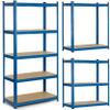 Humberg Heavy-Duty Storage Rack, 875 kg, 5 Shelves, 180 x 90 x 40 cm, Blue view 1