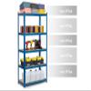 Humberg Heavy-Duty Storage Rack, 875 kg, 5 Shelves, 180 x 90 x 40 cm, Blue view 2