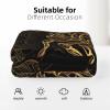 AABSTBFM Flannel Blanket, Gold Scorpion, Super Soft, Warm, 127 x 178 cm view 2