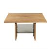 58 aufm Kessel Cathi Square Coffee Table 110 x 65 x 50 cm, Solid Oiled Wild Oak, 16178 view 3