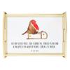 Mr. & Mrs. Panda Robin on a Sled Wooden Serving Tray view 1