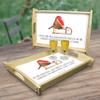 Mr. & Mrs. Panda Robin on a Sled Wooden Serving Tray view 2