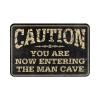 COTECI Doormat for Men’s Cave Entrance, “Caution! You Are Now Entering the Man Cave,” 50 x 80 cm view 2