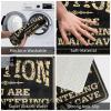 COTECI Doormat for Men’s Cave Entrance, “Caution! You Are Now Entering the Man Cave,” 50 x 80 cm view 3