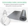 ZXCASDF Insulation Foil, Double Aluminum Bubble Foil, Reflective Roll for Roofs, Walls and Floors, 10 mm Thick, 1 x 9 m view 2