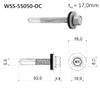 KLIMAS Self-Drilling Specialty Screws for Sheet Metal on Steel up to 12 mm, 5.5 x 50 mm, 200-Pack view 2