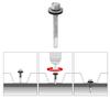 KLIMAS Self-Drilling Specialty Screws for Sheet Metal on Steel up to 12 mm, 5.5 x 50 mm, 200-Pack view 3