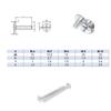 M6 x 70 Stainless Steel Flat Round Head Screws, 10-Pack view 3