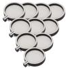 Joyangy Round Mini Wooden Embroidery Hoops (10-Pack), 4.7 x 4 cm, for Crafts, Jewelry & Keychains view 1