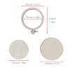 Joyangy Round Mini Wooden Embroidery Hoops (10-Pack), 4.7 x 4 cm, for Crafts, Jewelry & Keychains view 3