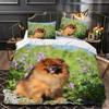 VASENA Furry Dog Kids' Bedding Set, 135 x 200 cm, 3-Piece Microfiber Set view 3