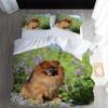 VASENA Furry Dog Kids' Bedding Set, 135 x 200 cm, 3-Piece Microfiber Set view 4