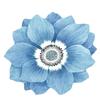 YOPOIY Soft Round Flower-Shaped Non-Slip Area Rug, Blue, 180 cm view 1