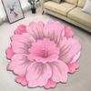 YOPOIY Soft Round Flower-Shaped Non-Slip Area Rug, Blue, 180 cm view 2