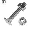 Techtanium M5 x 30/30 mm Stainless Steel A2 Carriage Bolts with M5 Flange Nuts (10 pcs.) | DIN 603 & DIN 6923 view 4