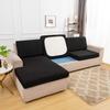L-Shaped Stretch Sofa Seat Cushion Cover, 2-Seater, Color #37 view 2