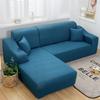 DuANgu Stretch Sofa Cover for L-Shaped Sofas, Washable Couch Slipcover, Blue, 1–3 Seater (190–230 cm) view 1