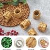 Wresetly 20 Round Woven Water Hyacinth Napkin Rings view 4