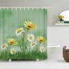 JIAMELUCK Floral Bird Shower Curtain, Waterproof Fabric, 120 x 200 cm view 1
