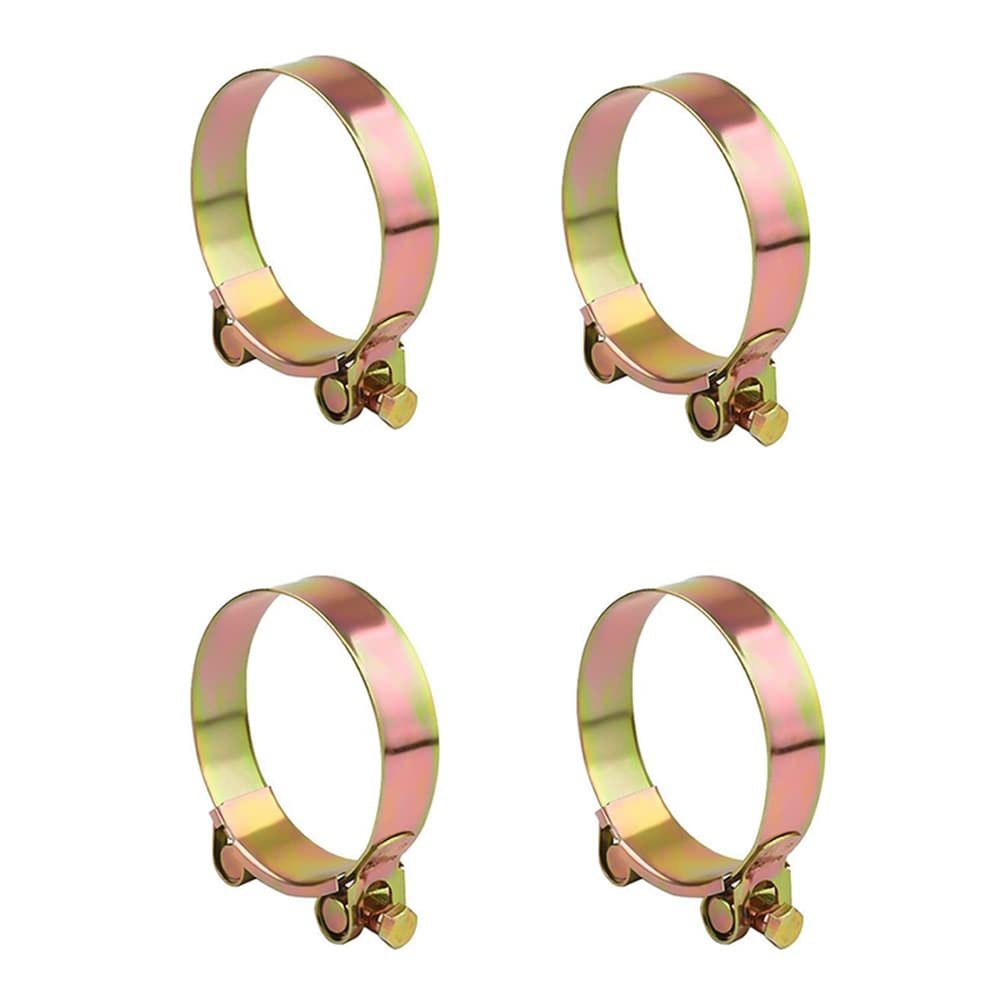 36–39 mm Stainless Steel T-Bolt Hose Clamps, 4-Pack