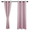 Opaque Blackout Privacy Curtain, 280 x 140 cm (H x W), Light Pink, 1 Piece view 1