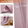 Opaque Blackout Privacy Curtain, 280 x 140 cm (H x W), Light Pink, 1 Piece view 3