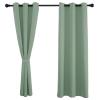 Privacy Blackout Curtain 280 x 140 cm (H x W), Dark Green, 1 Piece view 1
