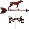 Creative Stainless Steel Weather Vane for Garden or Patio, Ski Color, Bird view 3