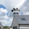 Stainless Steel Garden Weather Vane, Retro Wind Direction Indicator, Style 2 view 2