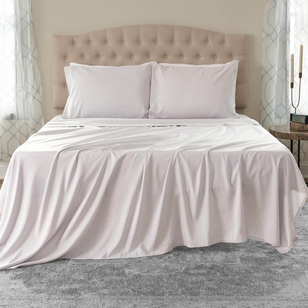 Northwest Ashford Home Essentials Bedding, 4-Piece Set for King-Size Beds, Optical White