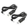 YOKIVE 2-Pack DC 5V to DC 9V USB Voltage Booster Cable, 3.5 x 1.35 mm, Black, 6W, 1A view 1