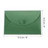 PATIKIL 50-Pack Mini Gift Card Envelopes with Heart-Shaped Clasp, Dark Green view 2