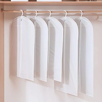 Tongri Transparent Printed Hanging Garment Storage Bag, 1-Piece
