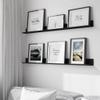 byde Slim Wall Shelf for Photos, Pictures, and Books – Black, 55 × 6 cm view 3