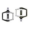 Bicycle Pedals, 2 Pieces, Magnesium MTB Road Bike Aluminum Alloy Pedals, Non-Slip Flat Platform Bike Parts, White view 1