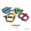 Bicycle Pedals, 2 Pieces, Magnesium MTB Road Bike Aluminum Alloy Pedals, Non-Slip Flat Platform Bike Parts, White view 2