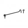 BRESKO Storm Hook for Window and Door Security, Black, 100 mm, 1 Piece view 1