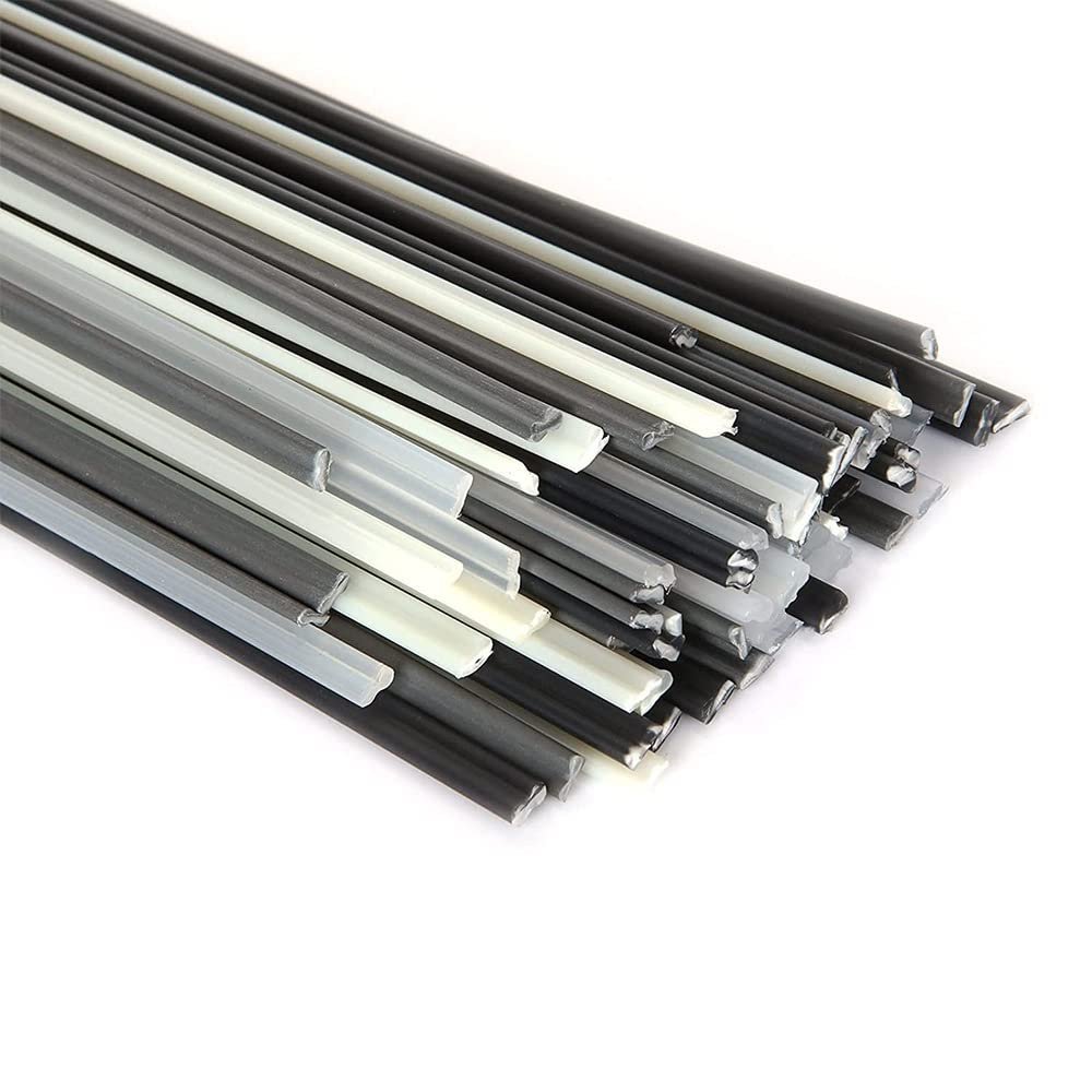 WALNUTS 40-Piece Plastic Welding Rods, 200 mm, ABS/PP/PVC/PE, 5 x 2 mm, Plastic Welding Machine Accessories (Color: PVC)