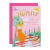 Hallmark Mother's Day Card for Mom with Scavenger Hunt Activity, Keepsake, Cat and Picnic Design, Pink and Blue view 2