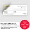 321Done 2-Pack Receipt Book, 2.75 x 6 in Pocket Size, 2-Part Carbonless, Made in the USA, Cute Handheld Duplicate Order Form for Craft Boutique Businesses, 50 Sets, White/Yellow view 4