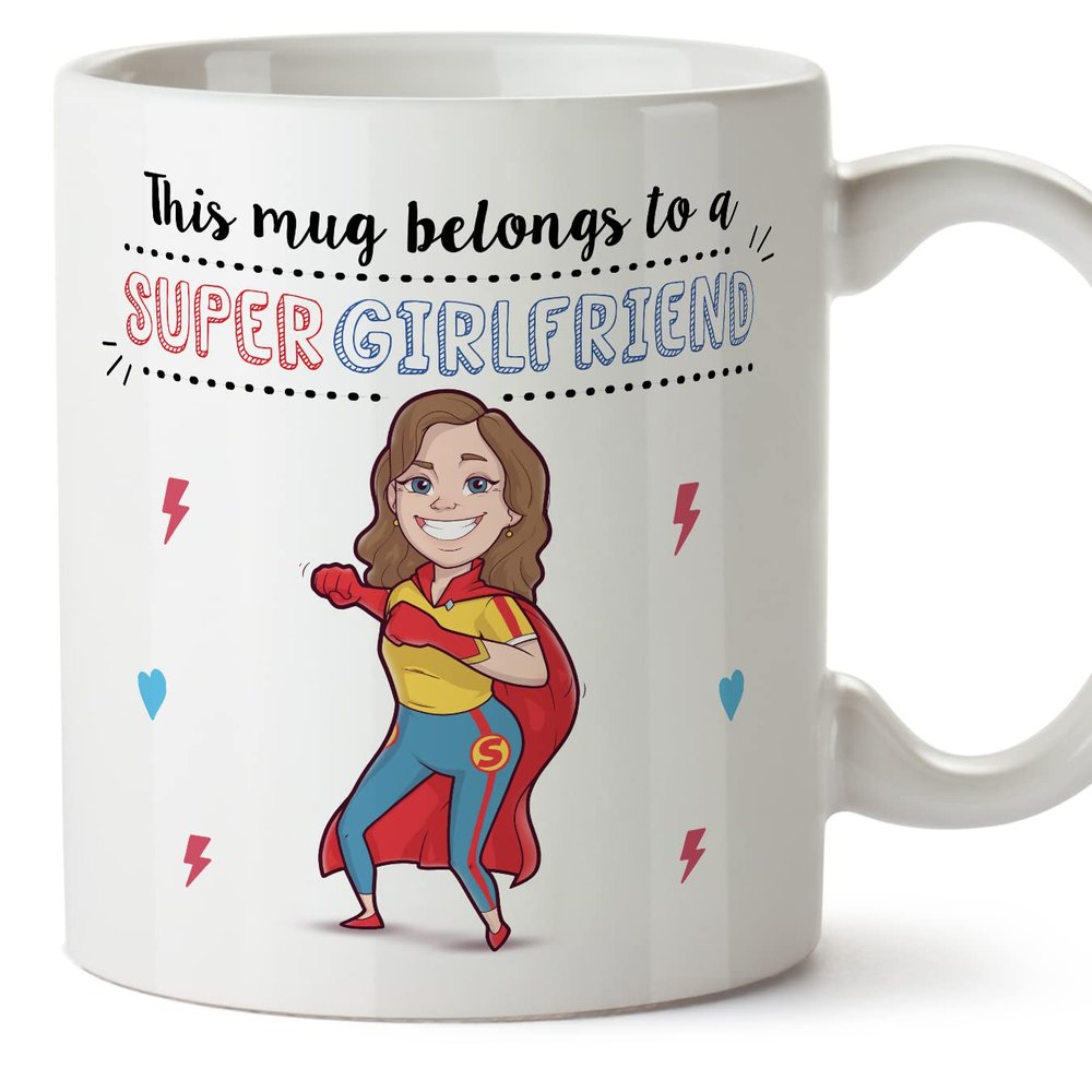Mugffins Girlfriend Mug with Saying – English – Super Family – 11 oz / 330 ml