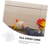 VILLFUL 10,000-Piece PE Cross-Shaped Tile Spacers for Floor Tiles, White view 2