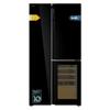 Cecotec Bolero CoolMarket TDW 548 3-Door Refrigerator, Black Glass, Class E, 548 L view 1