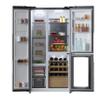Cecotec Bolero CoolMarket TDW 548 3-Door Refrigerator, Black Glass, Class E, 548 L view 2