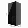 Cecotec Bolero CoolMarket TDW 548 3-Door Refrigerator, Black Glass, Class E, 548 L view 3