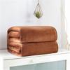 Lukery Plush Fleece Blanket, Soft Warm Couch Throw, 100 x 120 cm, Coffee view 1
