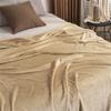 Lukery Plush Fleece Blanket, Soft Warm Couch Throw, 100 x 120 cm, Coffee view 3