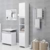 ZEYUAN Bathroom Cabinet, White, 30 x 30 x 183.5 cm, Particle Board view 1
